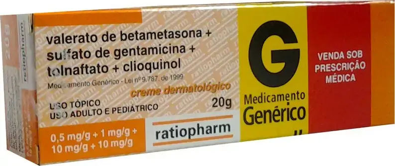 Val Betametasona Gentamicina Tolnaftato Clioq 10 Mg/g 1 Mg/g 10 Mg/g 0,5 Mg/g Creme Genérico