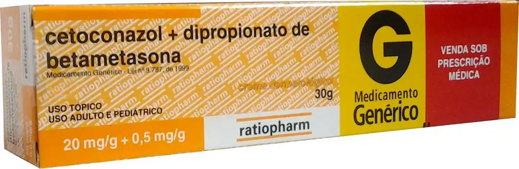 Cetoconazol Dipropionato De Betametasona 20 Mg/g 0,5 Mg/g Creme Novaquímica Genérico