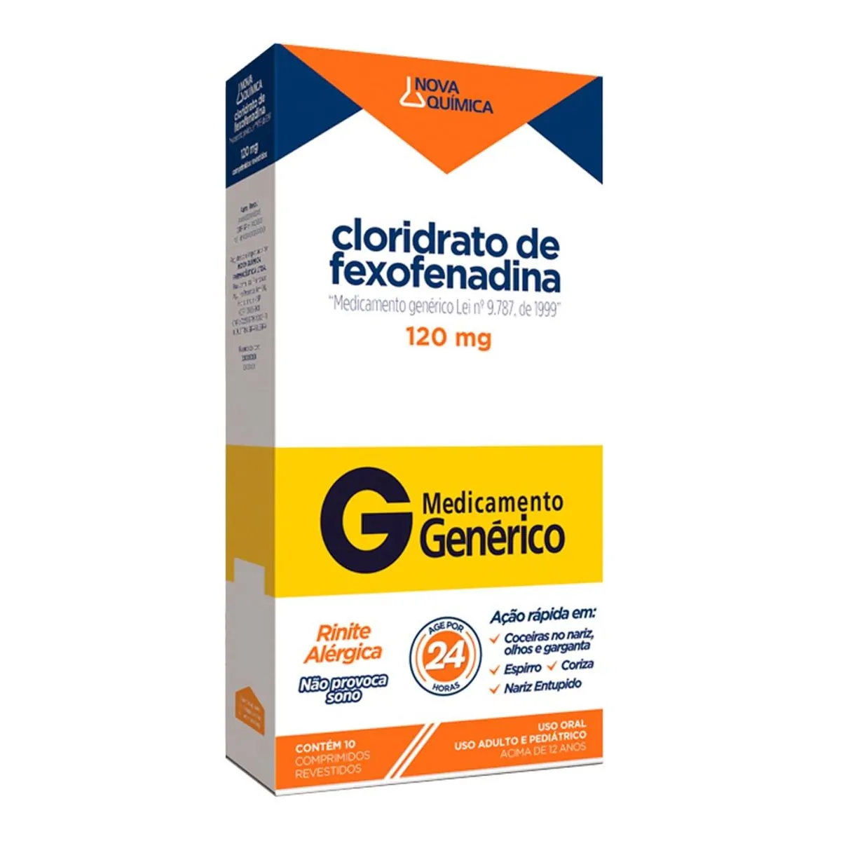 Clor.fexofenadina 120mg 1blx10com Rev Nq