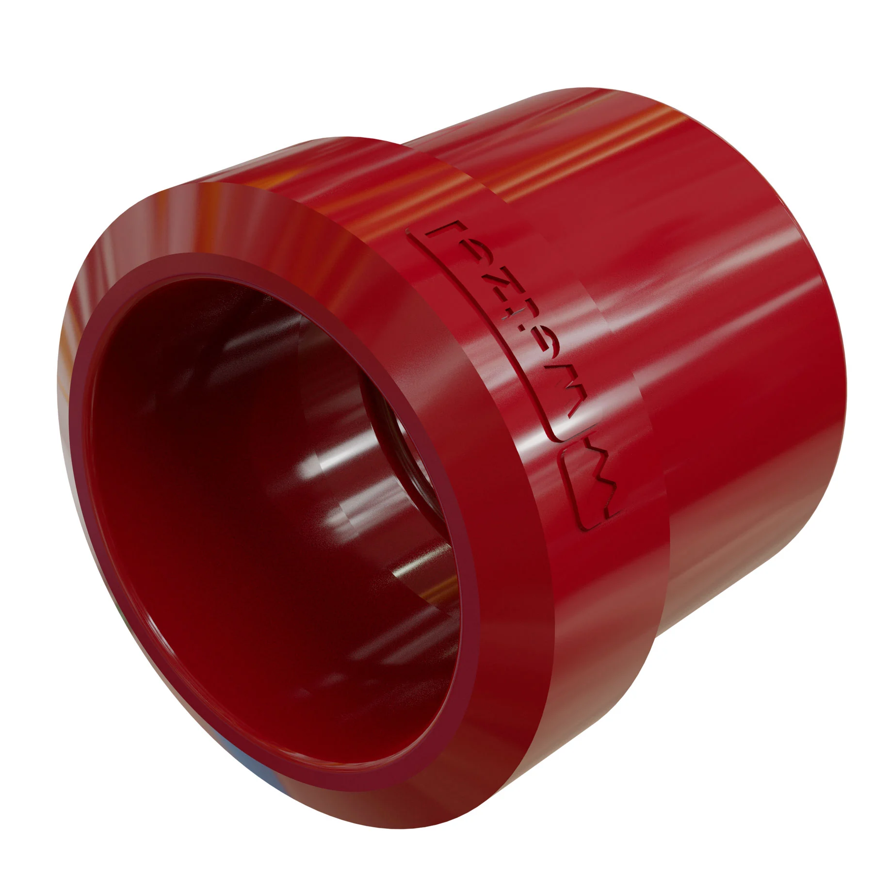 Bucha Redonda 3/4" 1/2" Lisa Vermelho Wetzel