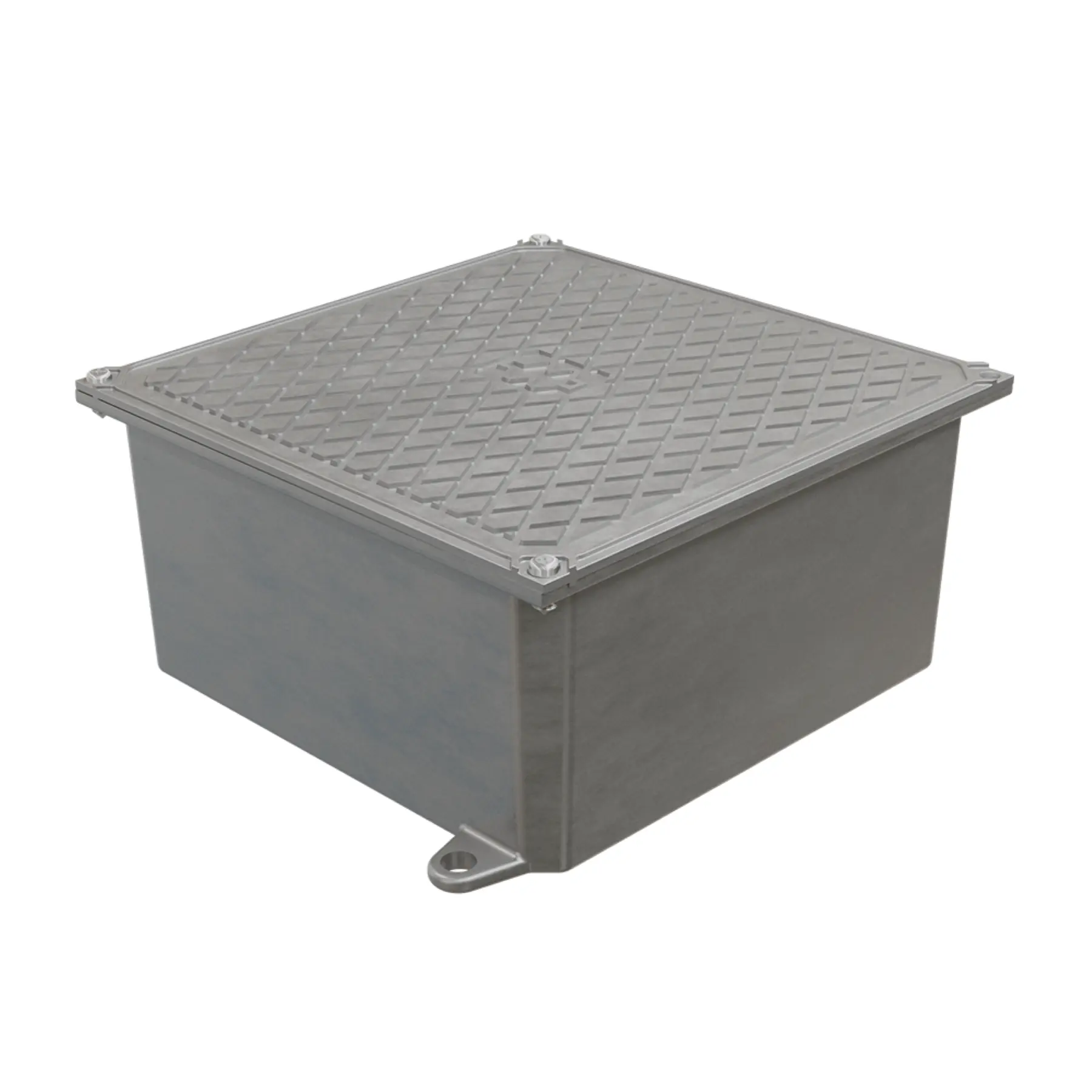 Caixa de Passagem com Tampa Reversível 106x212mm Alumínio Wetzel