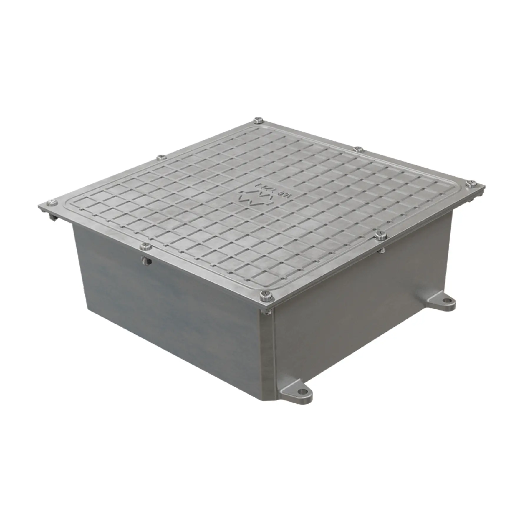 Caixa de Passagem com Tampa Reversível 126x320mm Alumínio Wetzel