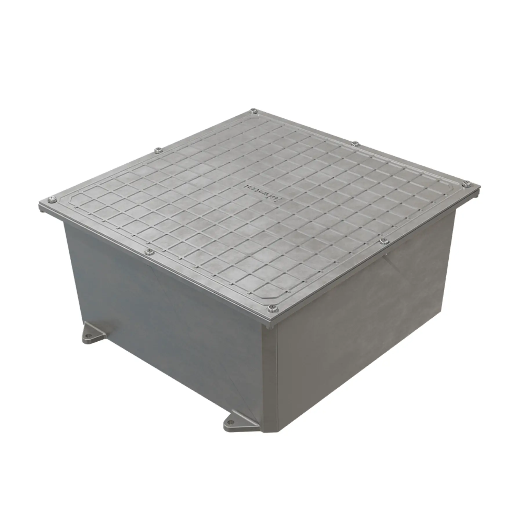 Caixa de Passagem com Tampa Reversível 206,5x440mm Alumínio Wetzel
