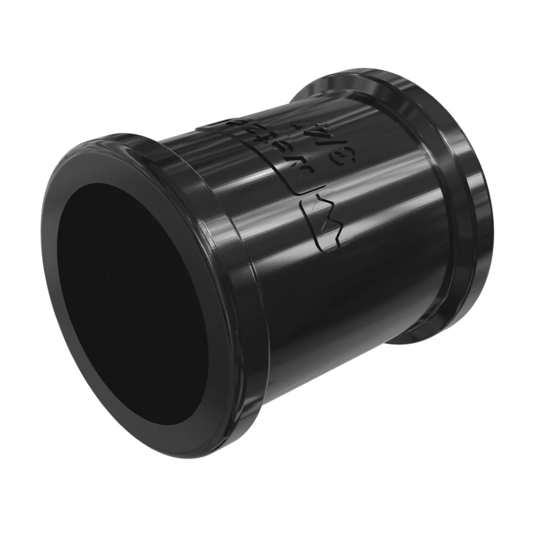 Luva PVC 3/4 Plástico Preto Wetzel