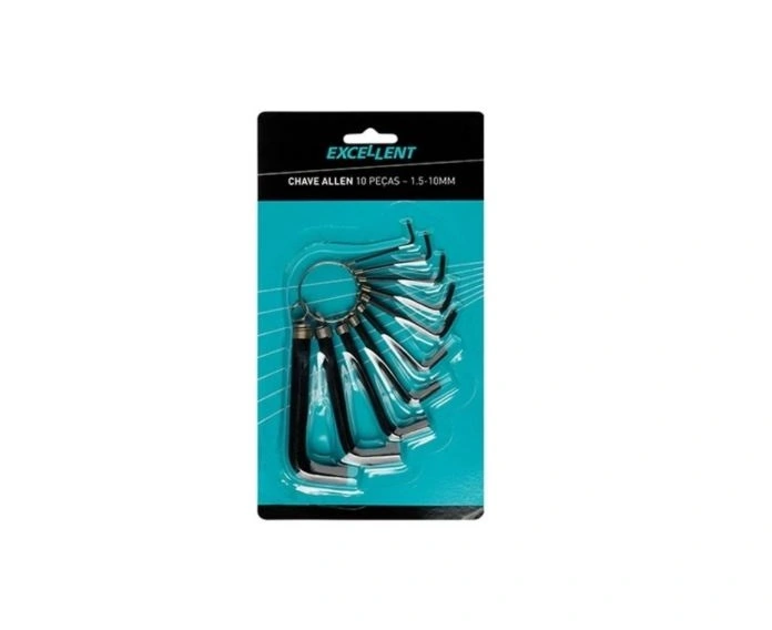 Chave Allen Com 10 Pcs Argola 1,5 A 10mm 3ln - Excellent