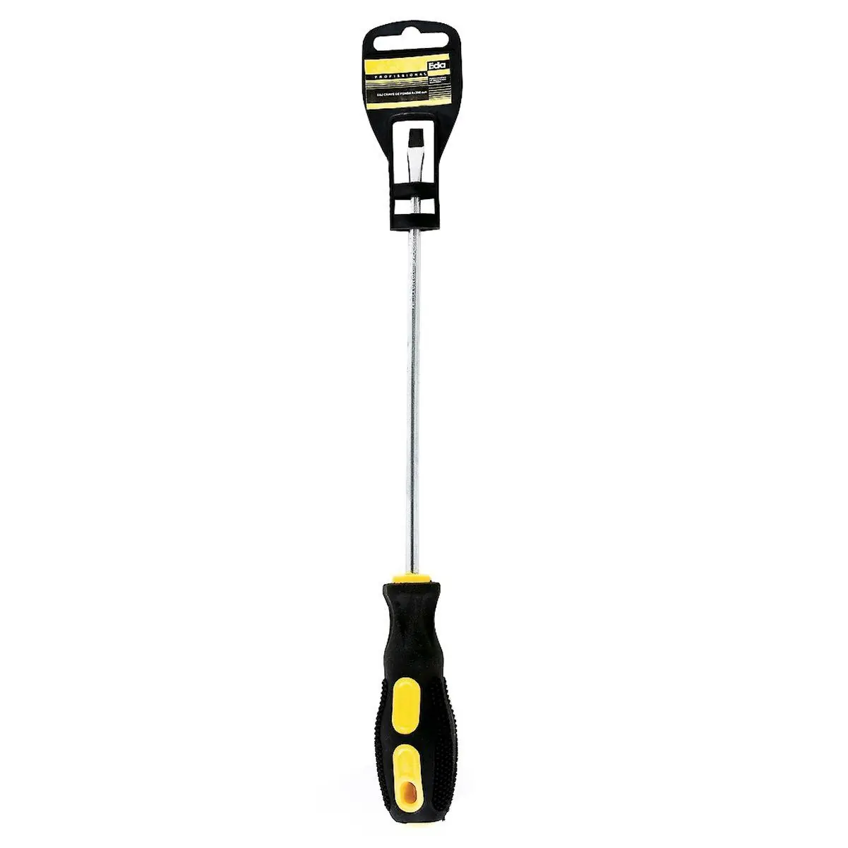 Chave Fenda Aço Cromo Vanadium / Imã Profissional - Eda, Tamanho: 3/16"x5"