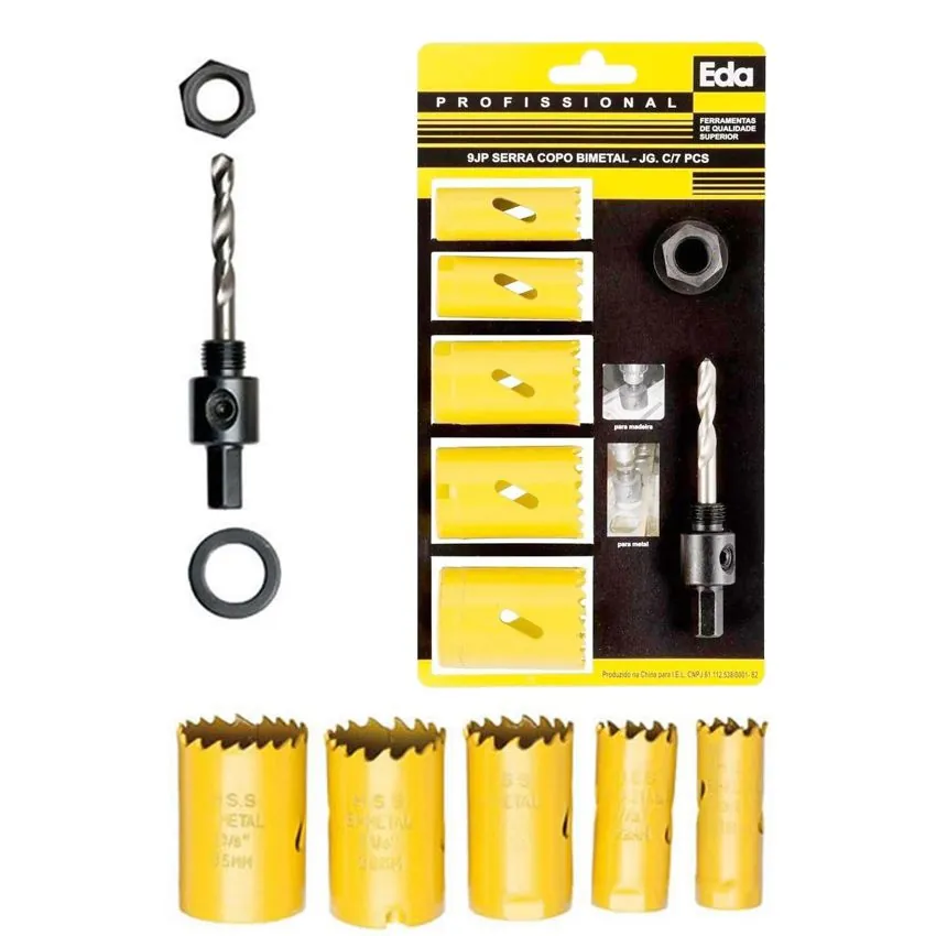 Serra Copo Bimetal 7pcs 9jp Eda