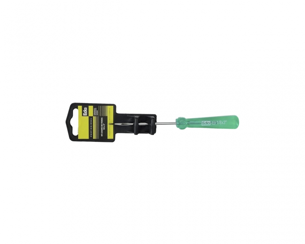 Chave Fenda P.magn Acetato Verde A 1-8equot,x 3equot,