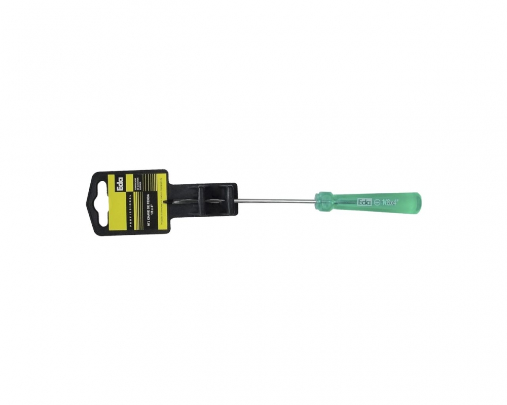 Chave Fenda P.magn Acetato Verde A 1-8equot,x 4equot,