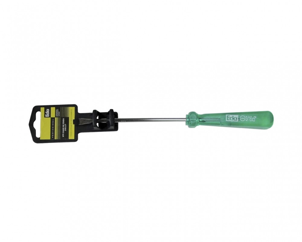 Chave Fenda P.magn Acetato Verde B 3-16equot,x 5equot,
