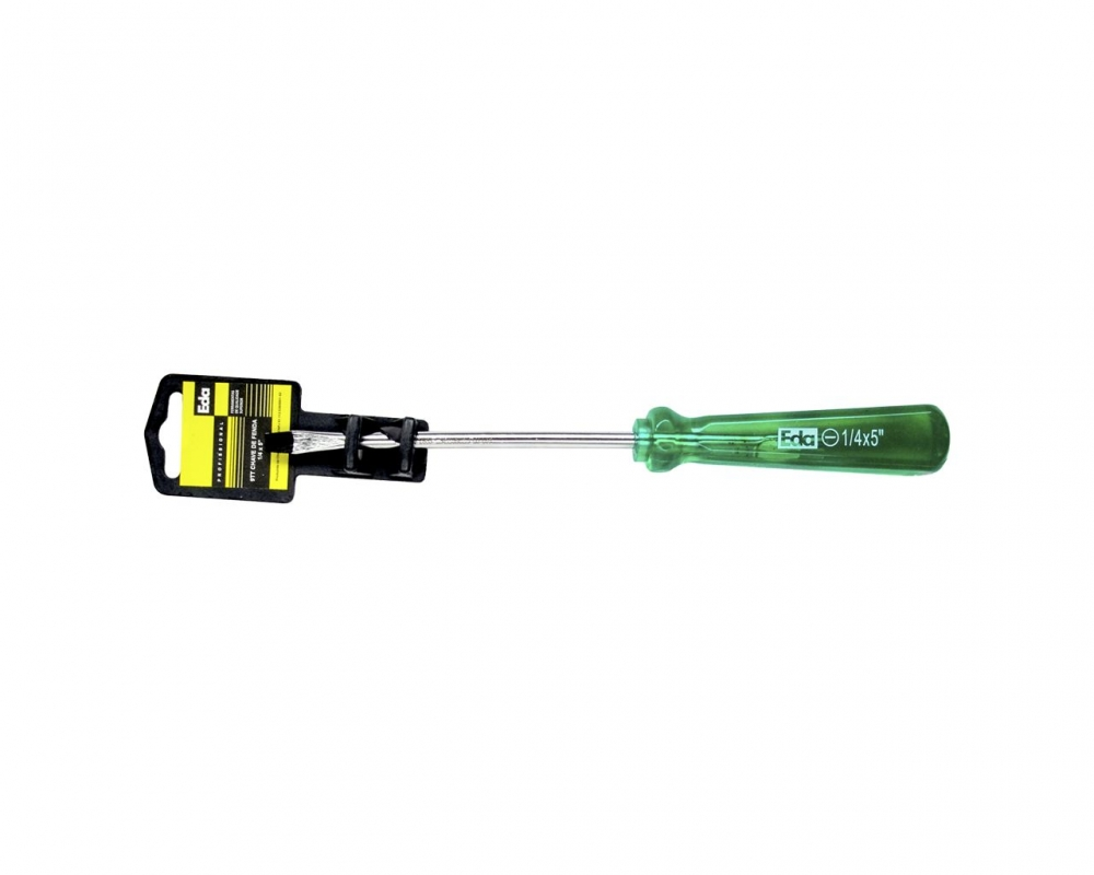 Chave Fenda P.magn Acetato Verde C 1-4equot,x 5equot,