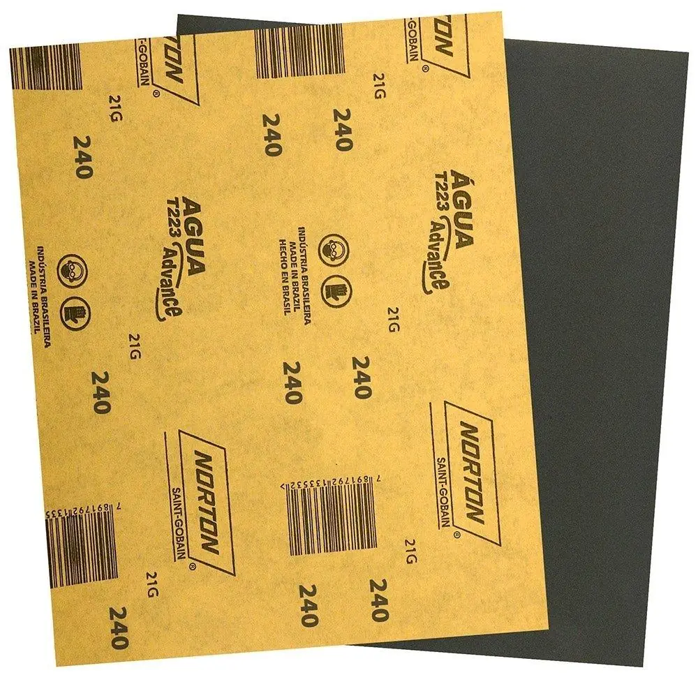 Lixa De Água G240 T-223 - Embalagem Com 50 Unidades - Norton