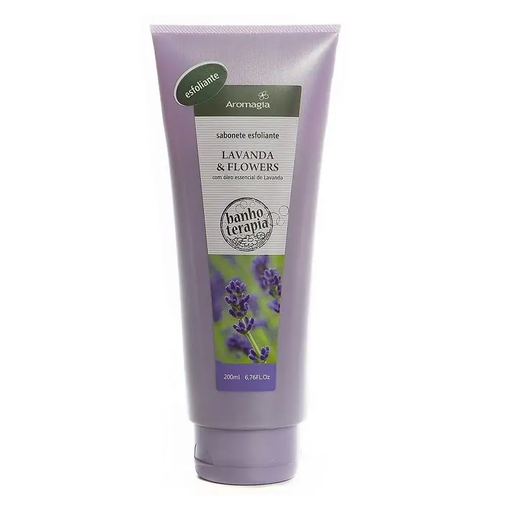 Sabonete Esfoliante Lavanda E Flowers 200ml Aromagia Higiene/beleza