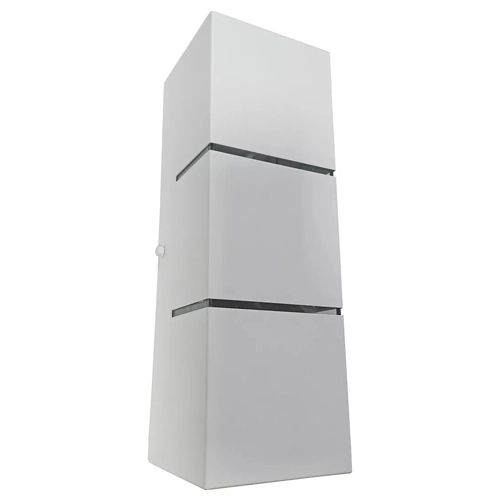 Arandela 2 Focos C/ Frisos E Fachos 30cm Externa E Interna Branco Bl14