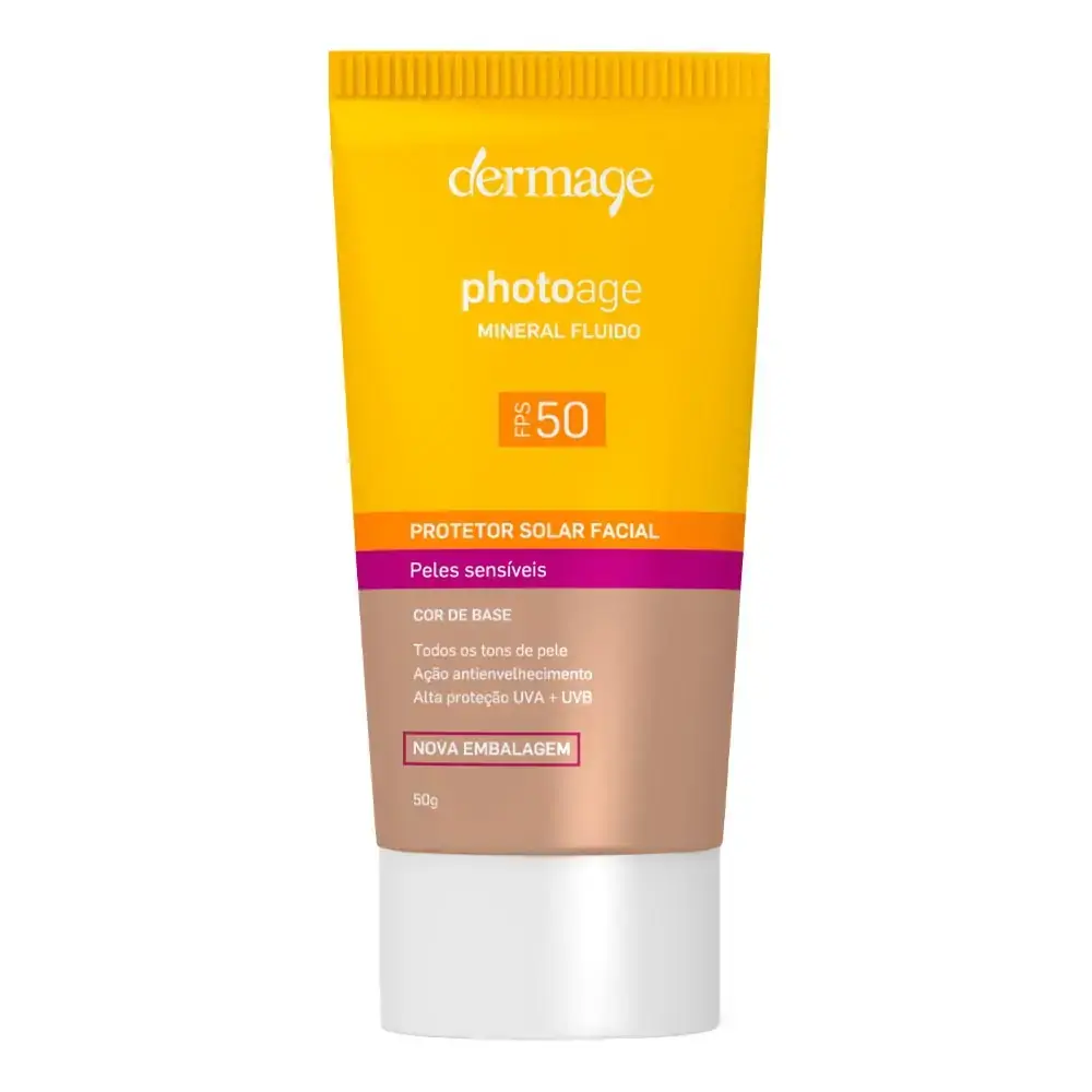 Protetor Solar Facial Fps 50 Photoage Mineral Fluido 50 Ml