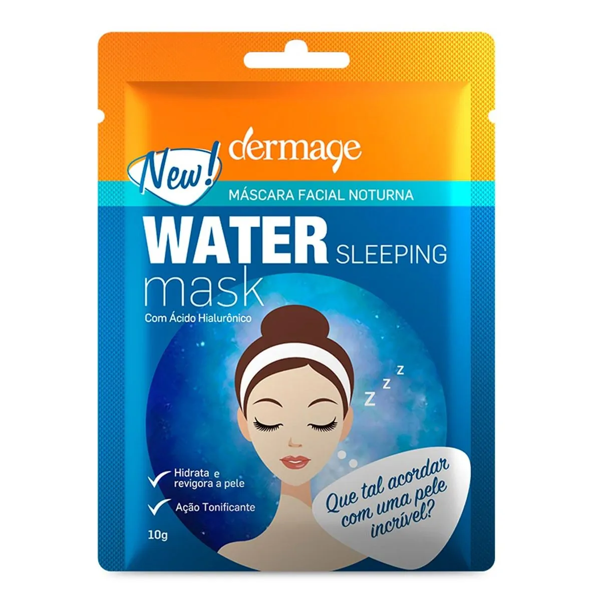 Máscara Facial Noturna Dermage Water Sleeping Mask 10g