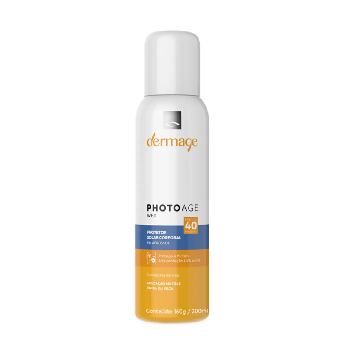 Protetor Solar Spray Dermage Photoage Wet Corporal FPS 40 150ml