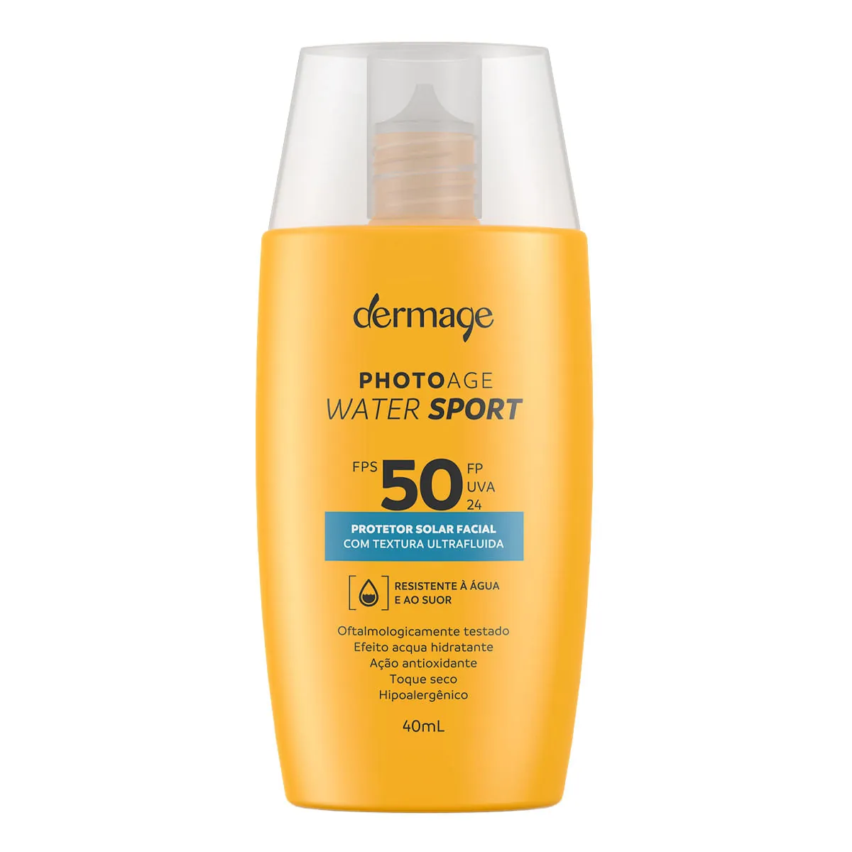 Protetor Solar Facial Dermage FPS 50 Photoage Water Sport 40ml