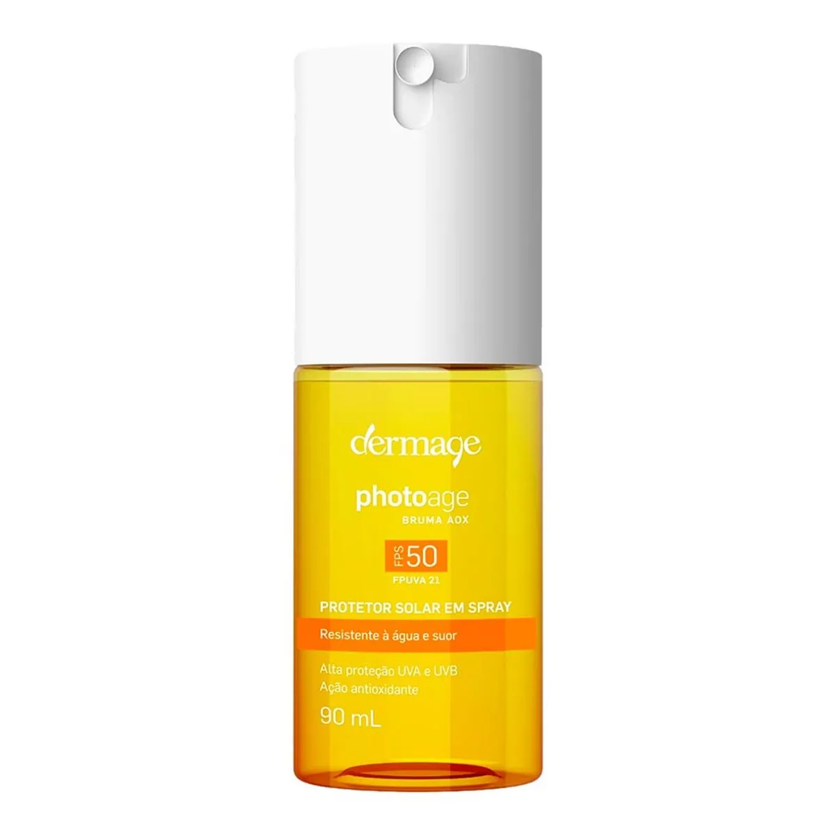 Protetor Solar Fps 50 Fp Uva 21 Dermage Photoage Bruma Aox Frasco 90ml Spray