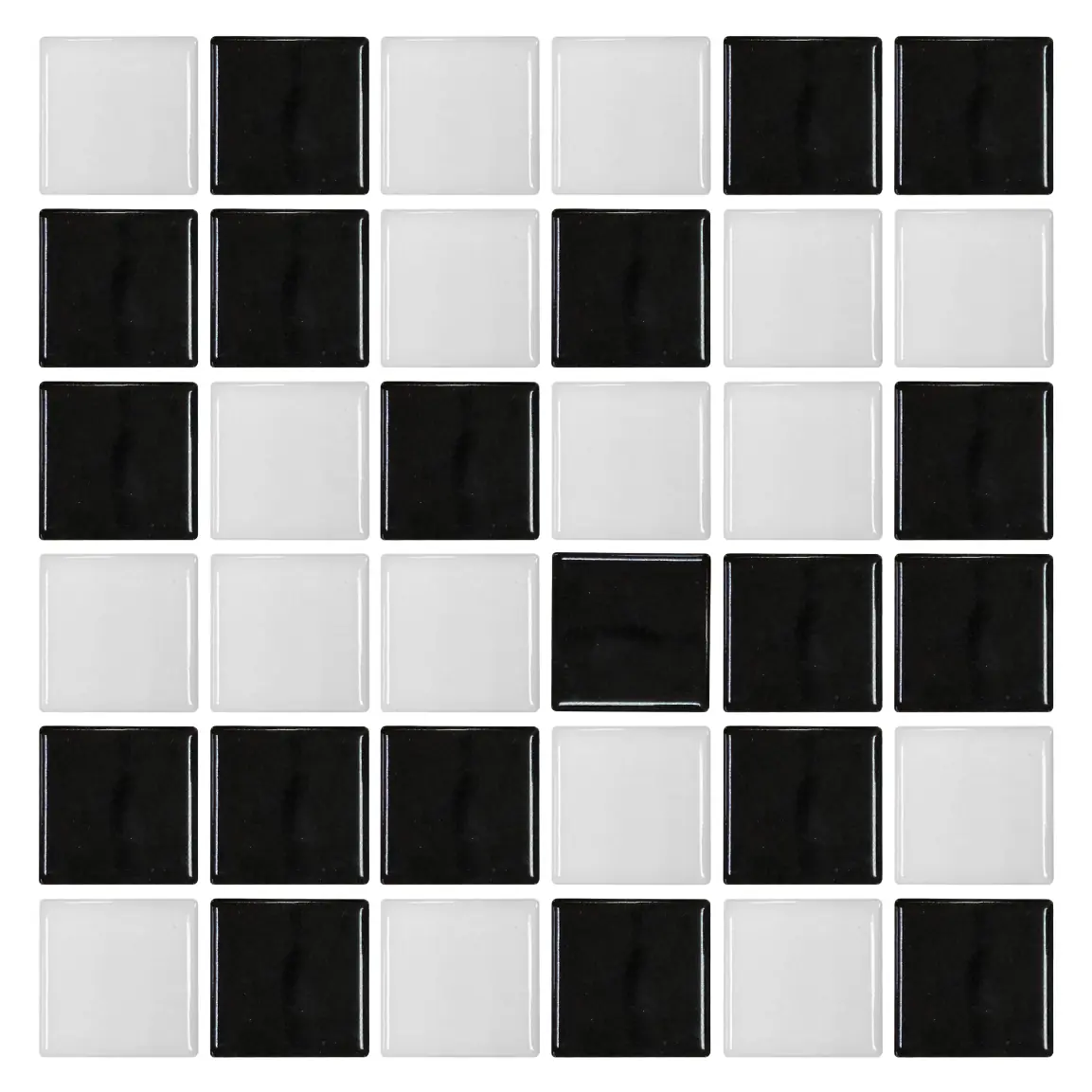 Revestimento para Fachada Pastilhado Brilhante 5x5cm Borda Arredondada JC8180 Jatobá