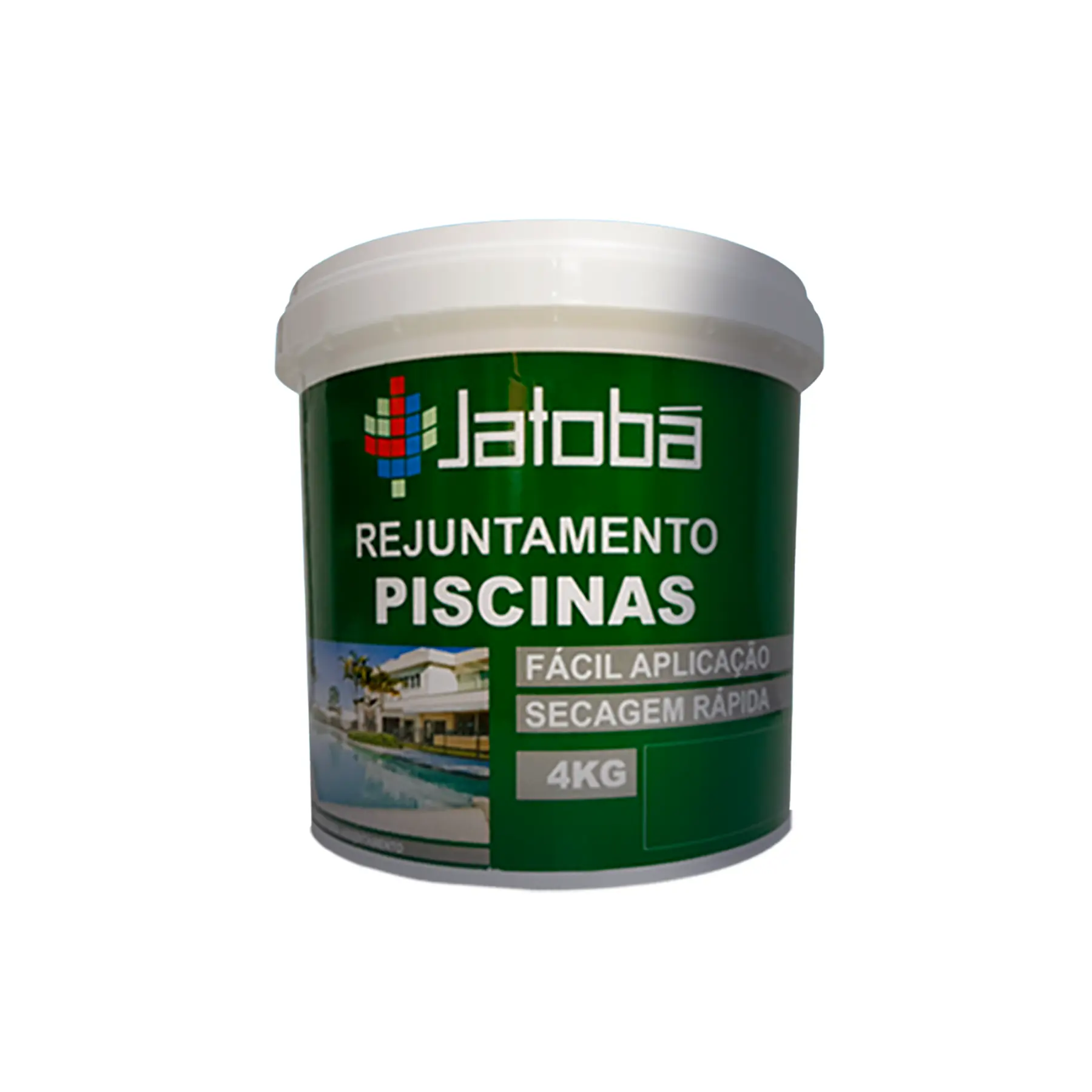 Rejunte Para Piscina e Porcelanato Cinza Platina 4 Kg Jatobá