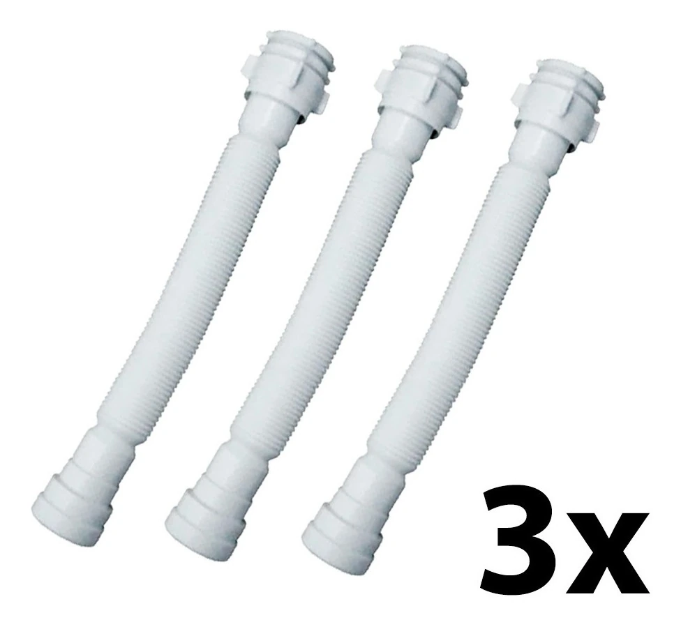 Kit 3 Sifão Sanfonado Universal Ssu Astra