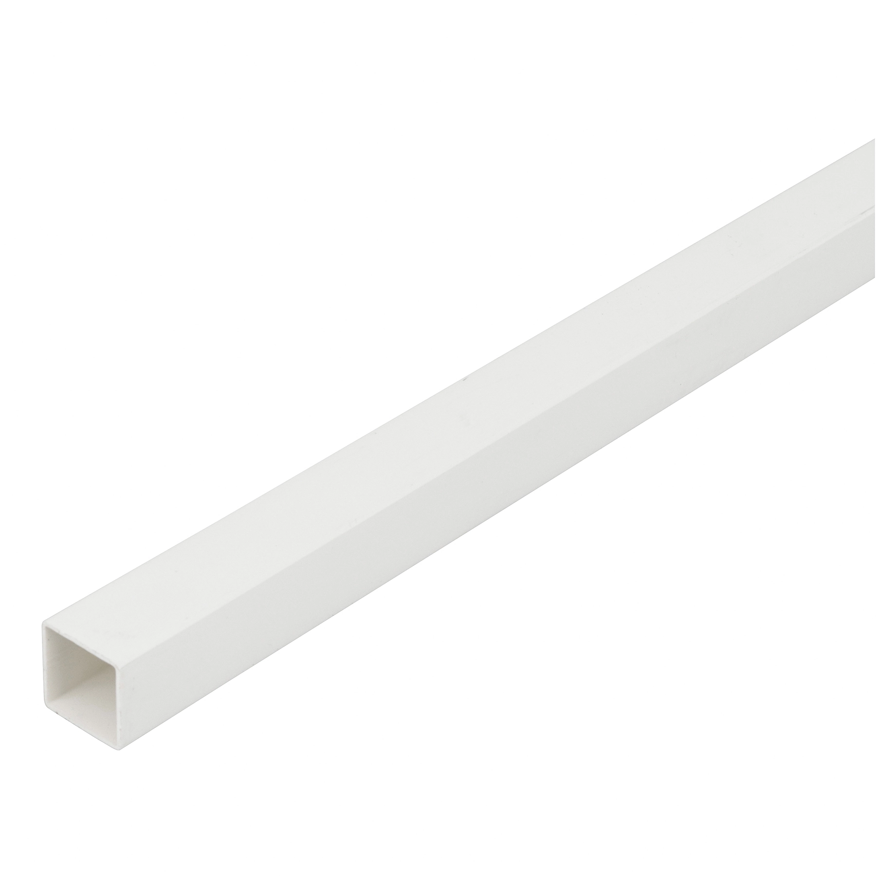 Perfil Quadrado PVC 2m x 25mm Branco Tecnoperfil