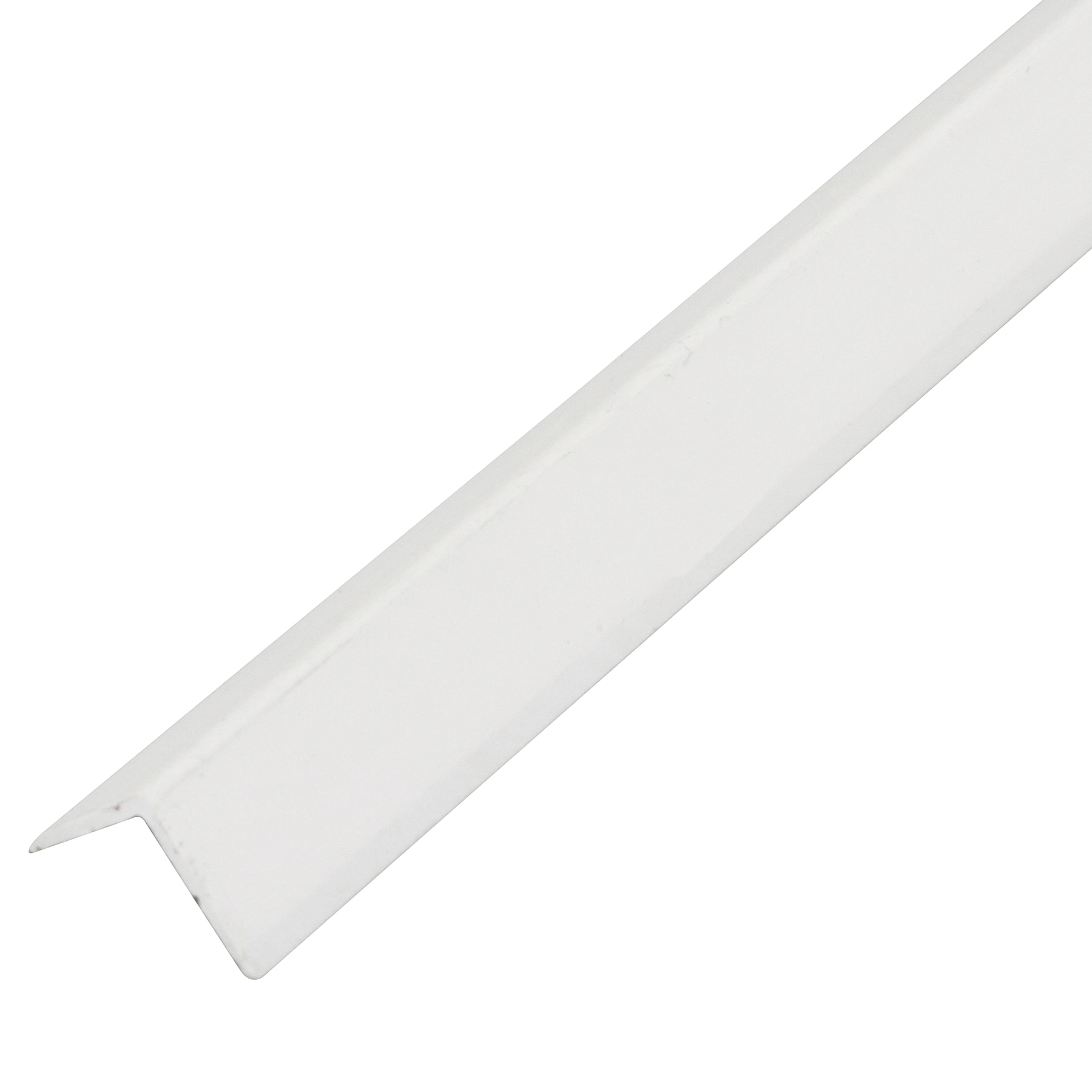 Perfil Abas Iguais L PVC 1m x 15mm Branco Tecnoperfil
