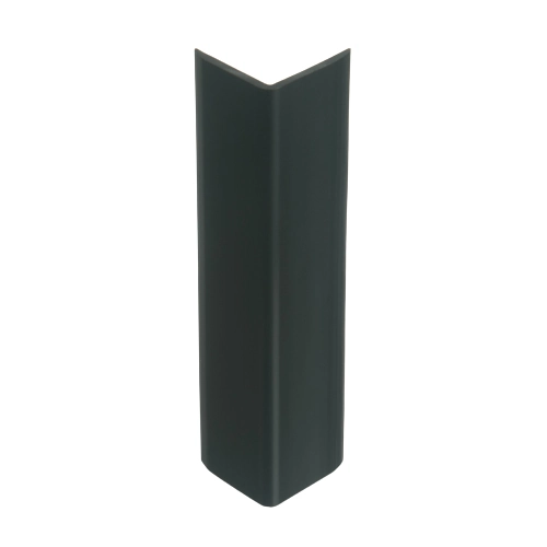 Perfil Abas Iguais L PVC 1m x 25mm Preto Tecnoperfil