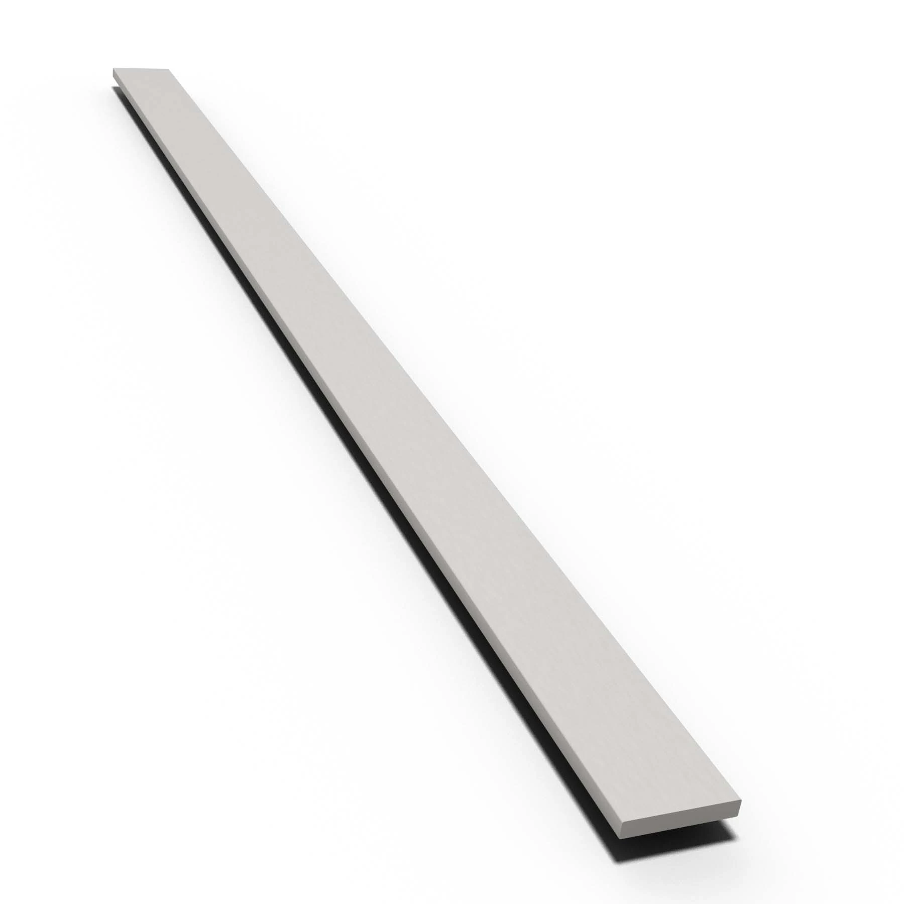 Perfil Reto PVC 1m x 30mm Branco Tecnoperfil