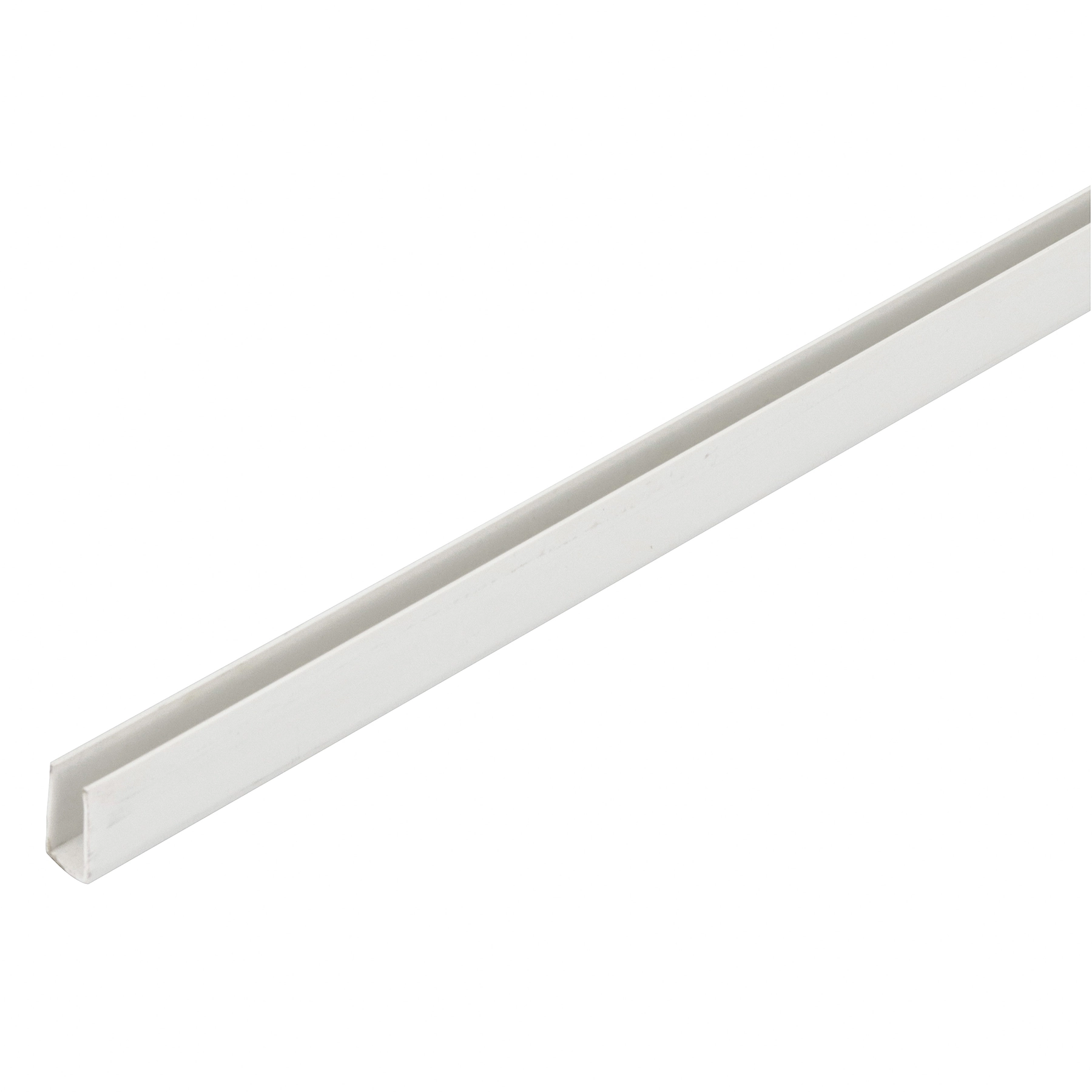 Perfil U PVC 1m x 10mm Branco Tecnoperfil