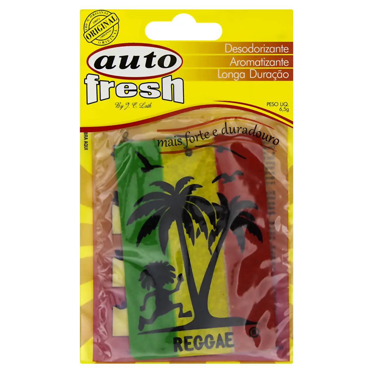 Aromatizante Reggae Auto Fresh Pacote 6,5g