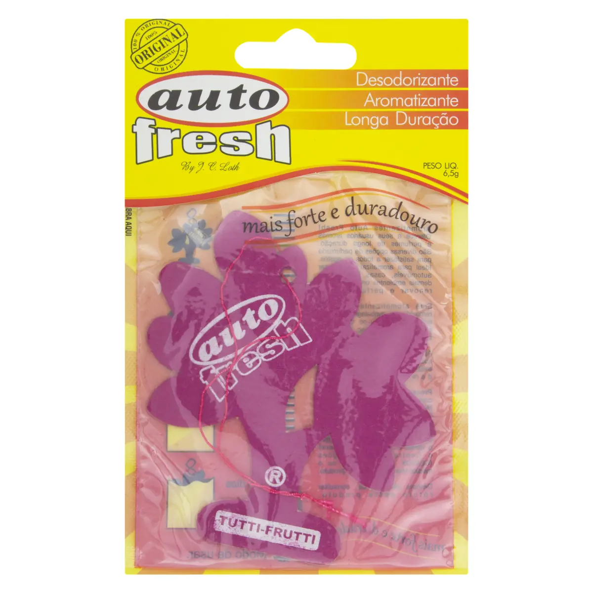 Aromatizante Tutti Frutti Auto Fresh Pacote 6,5g