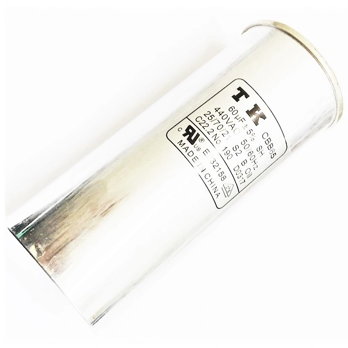 Capacitor Permanente Cbb65 60uf 440vca Caneca Alumínio