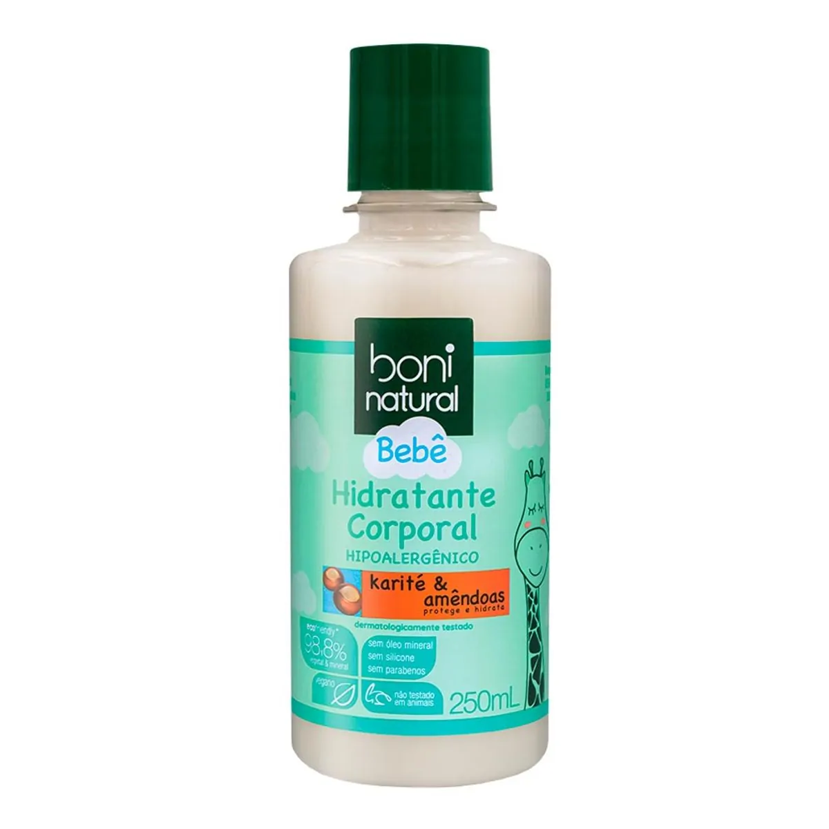 Hidratante Boni Natural Bebê Karité &amp; Amêndoas 250ml
