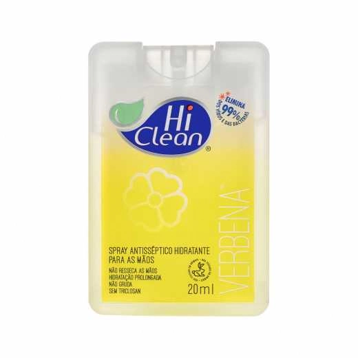 Spray Antisséptico para as Mãos Hi Clean Hidratante Verbena 20ml