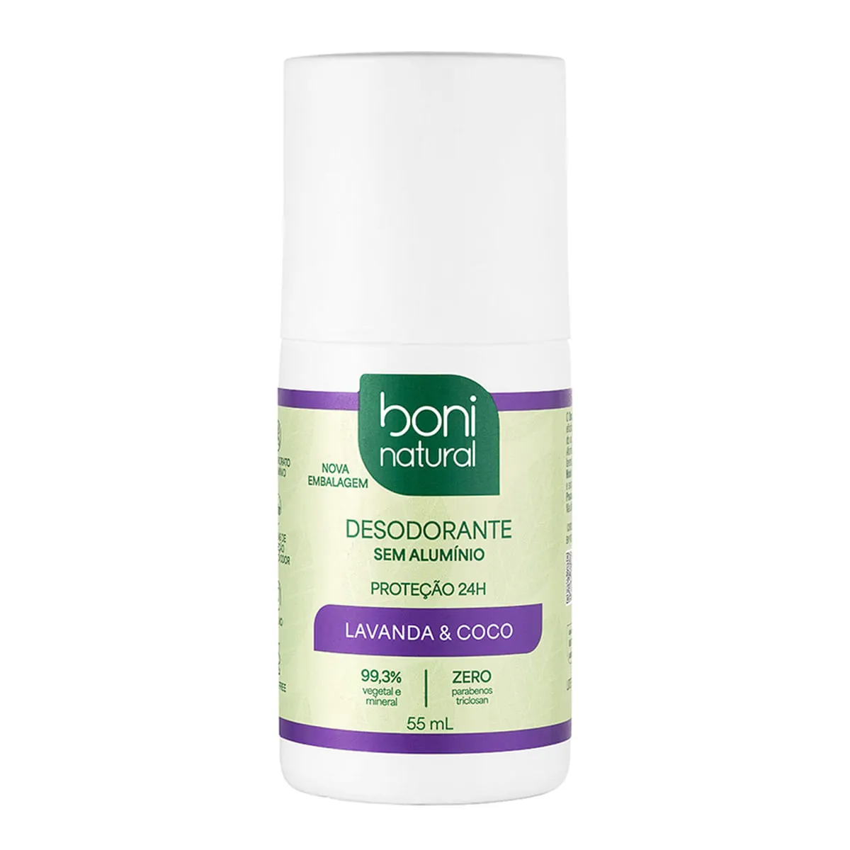 Desodorante Roll-On Boni Natural Coco e Magnésio 55ml