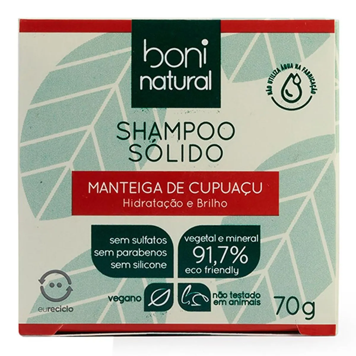 Shampoo Sólido Boni Natural Cupuaçu 70g