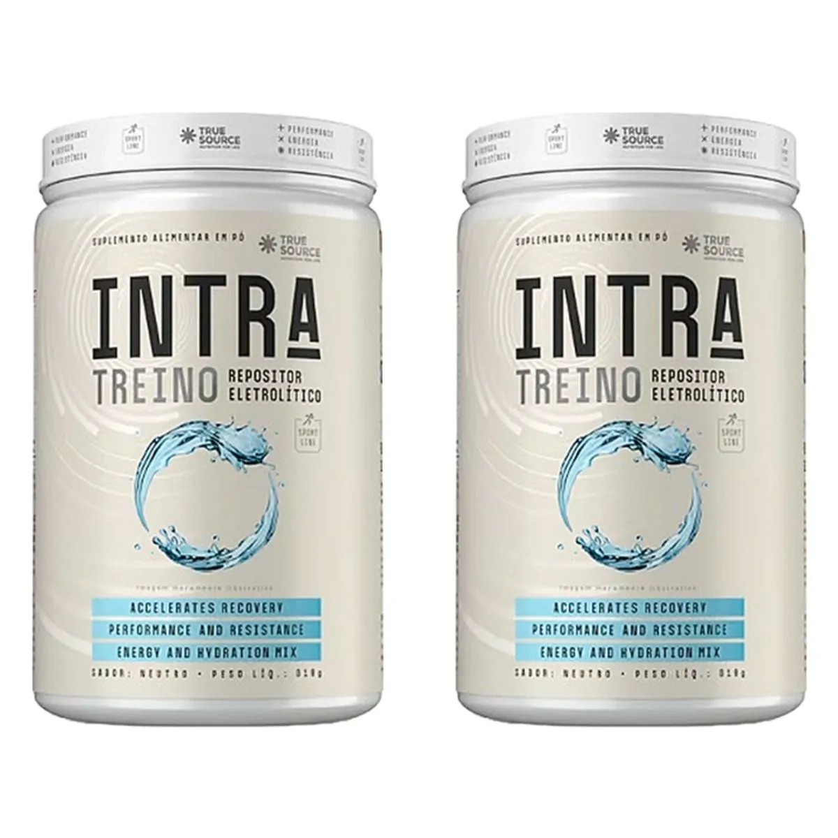 Kit 2X: Repositor Eletrolítico Intra Treino Neutro True Source 810g