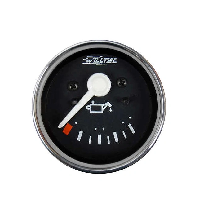 Manômetro de Óleo Elétrico 24V 52mm Cromado - WILLTEC 21058C