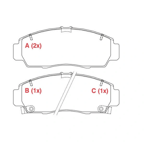 Pastilha de Freio Dianteira HONDA ACCORD/CIVIC - WILLTEC PW641