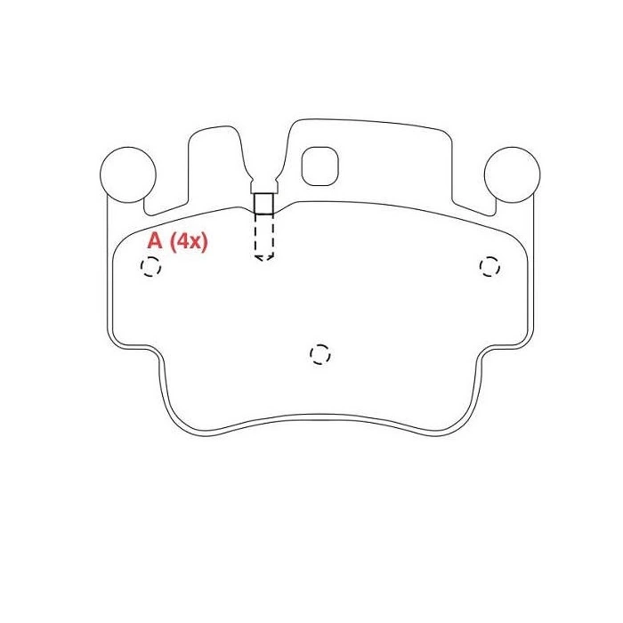 Pastilha de Freio Dianteira PORSCHE 911 CARRERA/CAYMAN Sistema Brembo - WILLTEC PW834