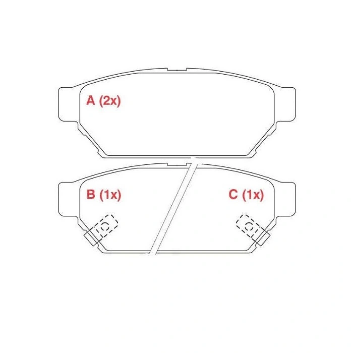 Pastilha de Freio Traseira MITSUBISHI COLT/LANCER - WILLTEC PW832