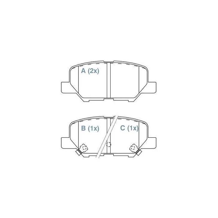 Pastilha de Freio Traseira MITSUBISHI ASX/OUTLANDER Cerâmica - WILLTEC FP226