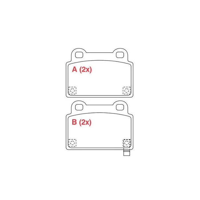 Pastilha de Freio Traseira MITSUBISHI LANCER - WILLTEC PW1004