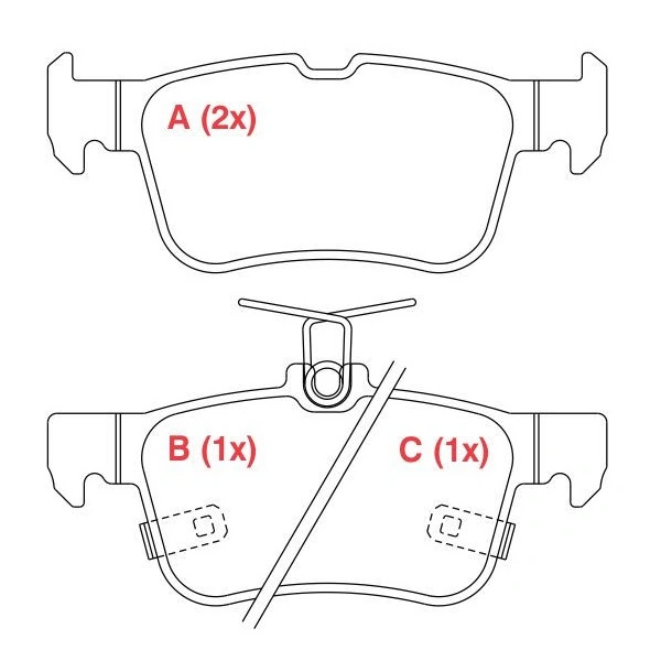Pastilha de Freio Traseira FORD BRONCO - WILLTEC PW1074