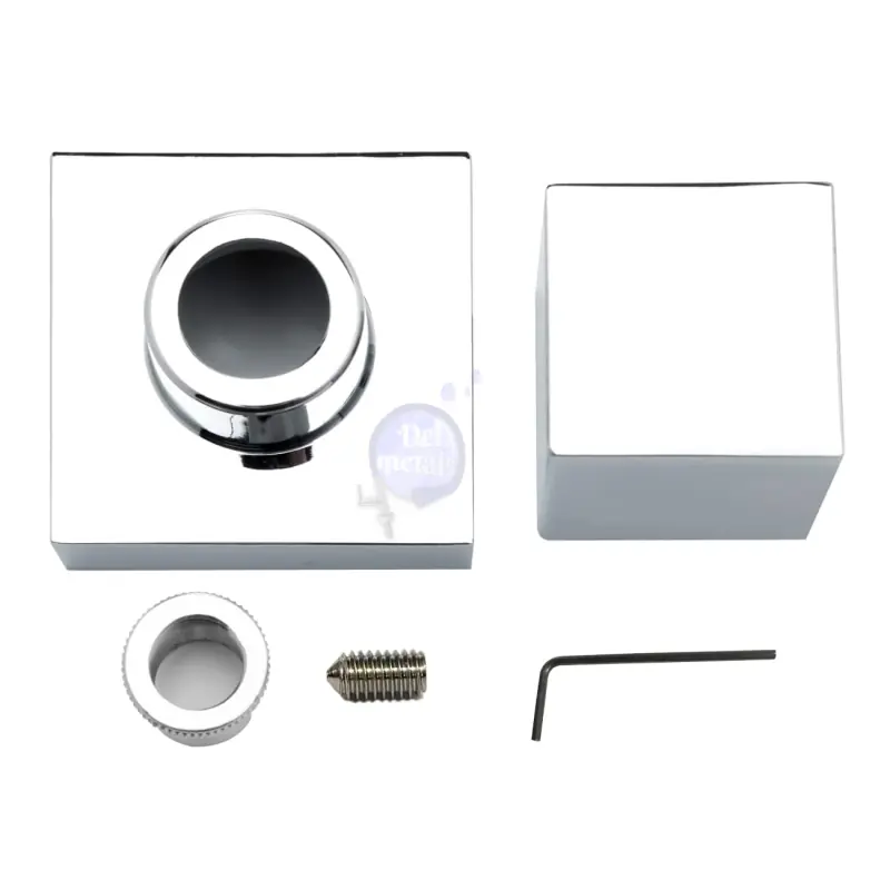 Acabamento Registro Quadrado Cromo Padrão Deca Kit 8 Unidades Em Metal Área Luxo