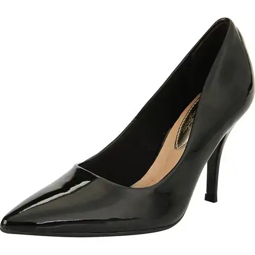 Sapato Feminino Beira Rio 35 Verniz Camurca Preto