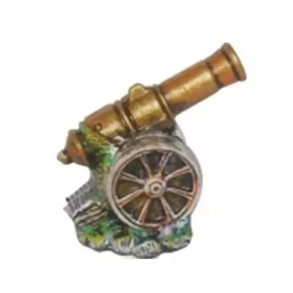 Decoração Trema Para Aquários Canhão