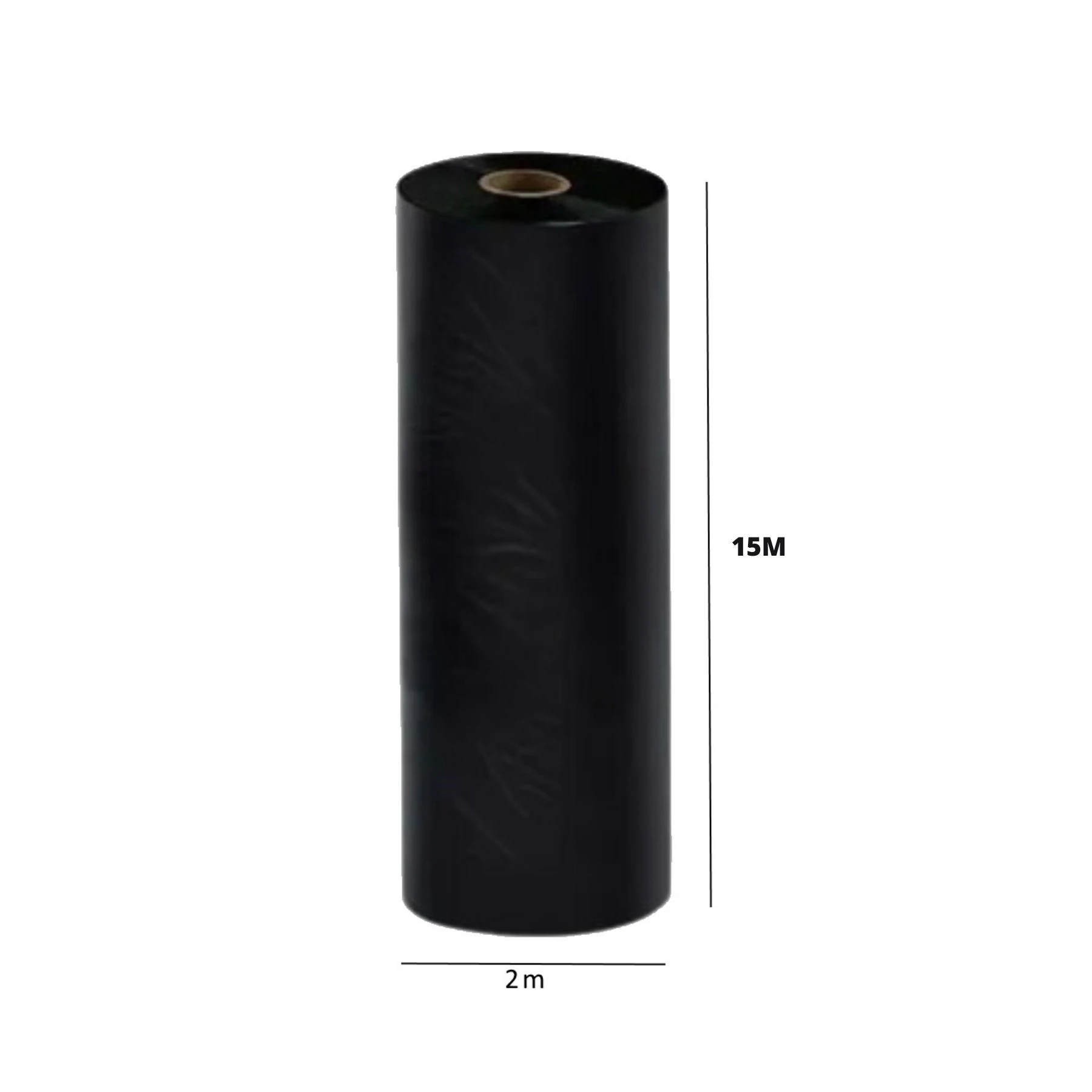 Lona Plástica Preta 2x15m 0,06mm BrasilBag